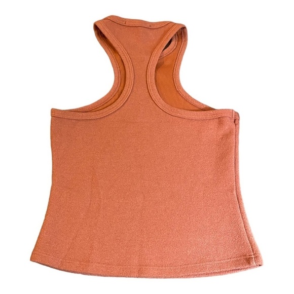 NEW The Line By K Racerback Tank Top Tatum Cropped Mars Orange XS - Picture 6 of 8